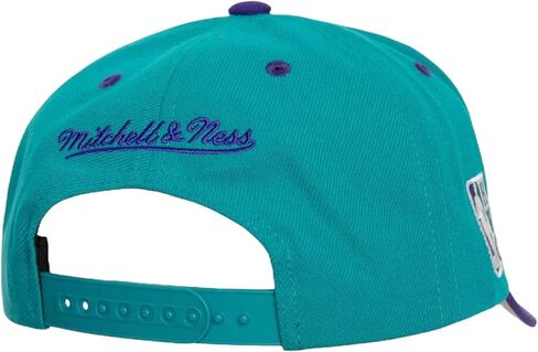 Mitchell & Ness Charlotte Hornets NBA Crown Jewels HWC Snapback Hat Cap Teal/Purple in Saudi Arabia