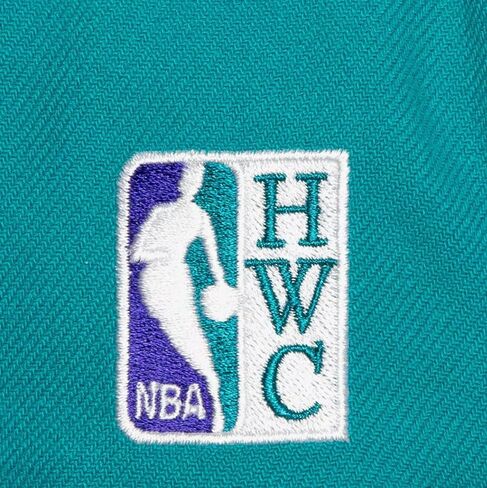 Mitchell & Ness Charlotte Hornets NBA Crown Jewels HWC Snapback Hat Cap Teal/Purple in Saudi Arabia