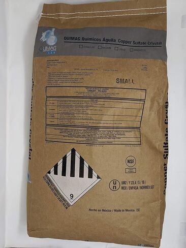 Copper Sulfate Small Crystals 50lbs Bag - EPA 99% Pure in Kuwait