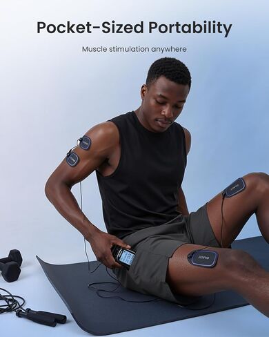 RENPHO TENS Unit محفز العضلات، هدايا عيد الأم 60 برنامج وحدة EMS لتخفيف آلام الظهر، آلة TENS قابلة لإعادة الشحن مع 20 شدة، مدلك نمو العضلات لعرق النسا والرقبة والكتف in Saudi Arabia