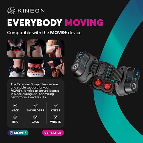Kineon Move+ Extender Strap - Pair with the MOVE+ LED Device - Enhanced Compatibility - Portable Design - Seamless Integration - For Extra Circumference - Ideal for the Back, Hip or Stomach in Saudi Arabia