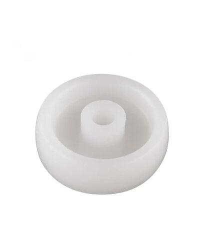10 Pieces/lot 1 inch Single Wheel Light White Pp Plastic Small Diameter 25mm Smooth Sheet Folding Bed Pulley in Saudi Arabia