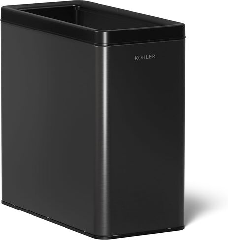 سلة مهملات KOHLER K-31315-STW سعة 22 لترًا مفتوحة من الأعلى، ستانلس ستيل أبيض in Kuwait