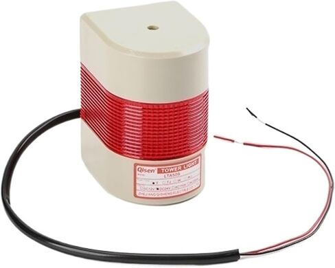 1pcs Wall Mounted Stack Light 1 2 3 4 5 Layer Industrial Signal Tower Lamp 12V 24V Steady Flashing Alarm Caution Light(1Layer No Buzzer_220V) in Saudi Arabia