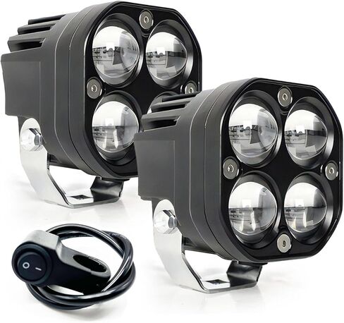 3 بوصة 50W LED LED LIDS LIDS للشاحنات الضباب الأبيض ضوء العمل على الطرق الوعرة لسيارات الدفع الرباعي atv utv jeep wrangler cherokee renegade yukon.ram1500/2500/3500.4runner tahoe tacoma starecle in Kuwait