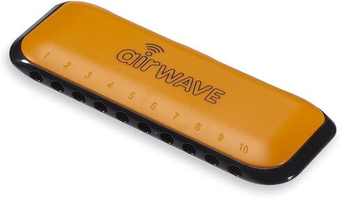 شركة الآلات الموسيقية AW-1O هارمونيكا Airwave مع كتاب تعليمات، برتقالي in Kuwait