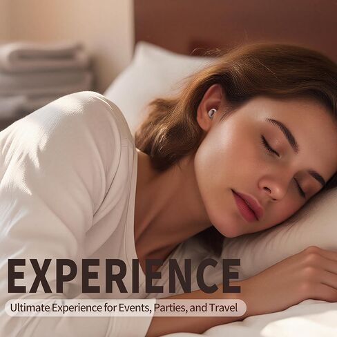 Ear Plugs for Sleeping,Reusable 25dB-29dB 2-in-1 Adjustable Noise Reduction Earplugs with 8 Sizes Food Grade Silicone Tips-Portable,Compact Design for Travel,Sleep,Meditation and Snoring-White in Saudi Arabia