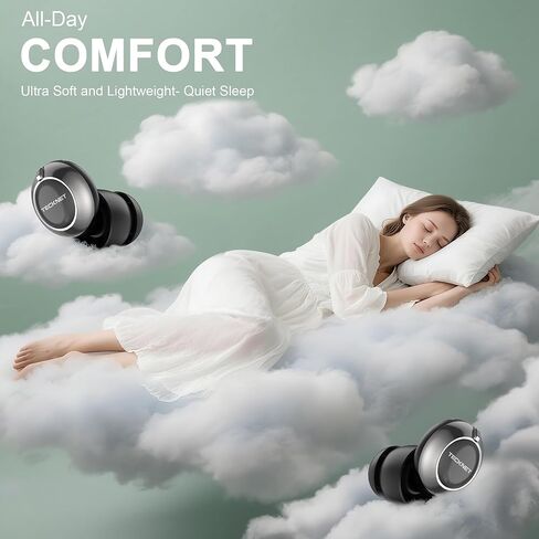 TECKNET Ear Plugs for Sleeping Noise Cancelling - 3 Adjustable Levels Noise Earplugs with 8 EarTips, 20dB (SNR) Reduction, Reusable Soft Silicone Earplugs for Focus, Work, Travel, Concert in Saudi Arabia