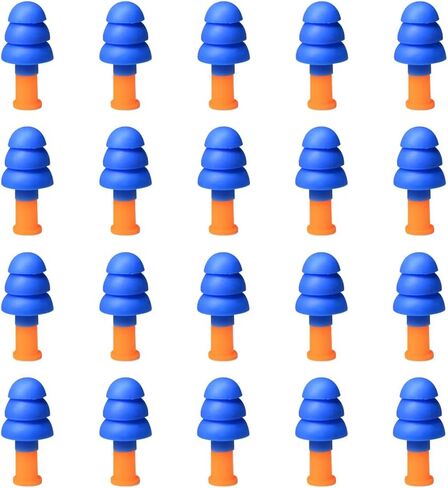 10 Pairs of Silicone Noise Cancelling earplugs for Work: Noise Cancelling 34dB - Hearing Protectors for Work and Home in Saudi Arabia