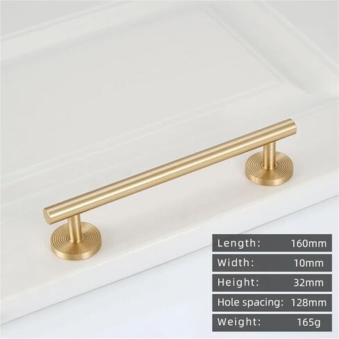 خزانة نحاسية صلبة بمقبض طويل أثاث الأجهزة درج ذهبي سحب 1 قطعة (CC-128) in Kuwait