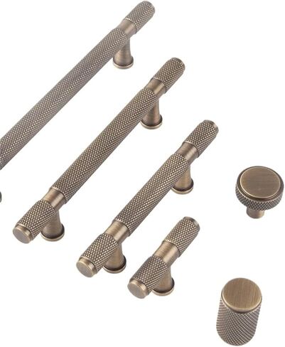 خزانة متقاطعة من النحاس الصلب بمقبض على شكل حرف T وسحب درج باب عتيق قطعة واحدة (8822-76) in Kuwait