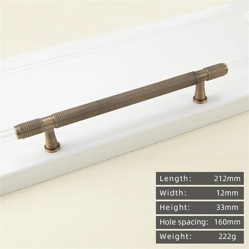 Solid Brass Cross Cabinet T-Handle Antique Door Drawer Pull 1Pcs(8822-160) in Saudi Arabia