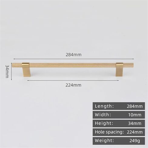 Solid Brass Knurled Pull Handle Furniture Brushed Door Available 1Pcs(8834-224) in Saudi Arabia