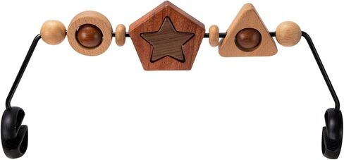 Baby Bouncer Toy Bar Wooden Compatible with Baby Bjorn Bouncer, Bouncer Toy Attachment Tight and Secure Fit, So Fun to Watch, Touch and Spin for Babies All Ages - Animals in Saudi Arabia