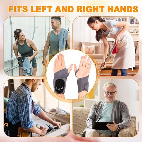 وسادة تدفئة معصم لاسلكية قابلة لإعادة الشحن، 5 مستويات للحرارة و3 أوضاع اهتزاز، وسادة تدفئة محمولة للعمل والسفر وممارسة الرياضة، تناسب الأيدي اليسرى واليمنى in Kuwait