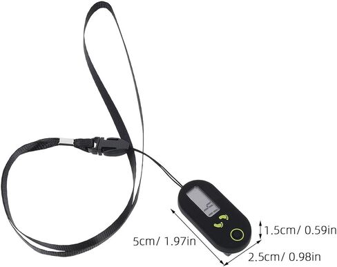 TOYANDONA 3D Accurate Step Counter: Mini Clip On Digital Pedometer with Clip and Lanyard Portable Electronic Fitness Tracker for Men Women Walking Running in Saudi Arabia