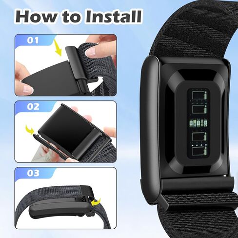 شريط نايلون لـ Whoop-5.0 One/Peak/MG/Life Band - أشرطة بديلة قابلة للتنفس قابلة للتعديل لـ Whoop 5.0، الرجال والنساء (ليس لـ Whoop 4.0) in Kuwait
