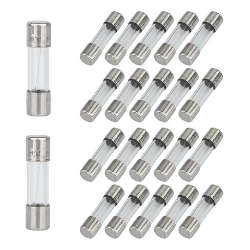 الصمامات 5x20mm ميني فيوز 125V 5A 0.19x0.78 بوصة الزجاج فيوز مجموعة متنوعة من الصمامات (حزمة من 20) in Kuwait