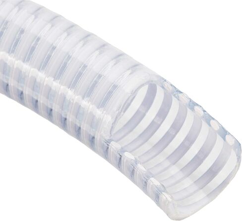1 1/2 بوصة × 25 قدم. Shurtek® PVC المرن الشفاف مع خرطوم الشفط الحلزوني الأبيض in Saudi Arabia