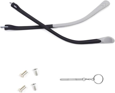 Children's Glasses Replacement Arms Eyeglass Legs 1 Pair Silicone Temple Repair Kit Screw and Screwdriver in Saudi Arabia