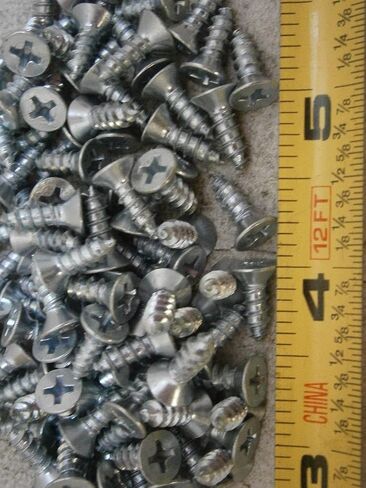 New Pack of Sheet Metal Screw #8 x 1/2 Phillips Flat Head Type A Steel Zinc Lot of 100#5593 Multi-Purpose Comprehensive Hardware Fastener Assortment Kit WnyNEH05045 in Saudi Arabia