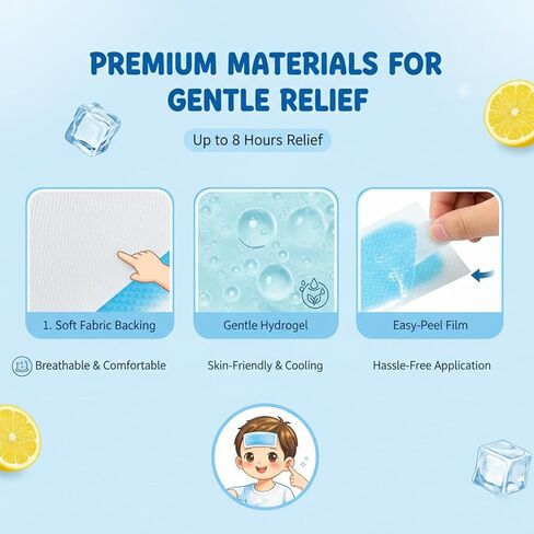 رقع تبريد، تبريد، وسادة تبريد للأطفال، تخفيف الصداع in Kuwait