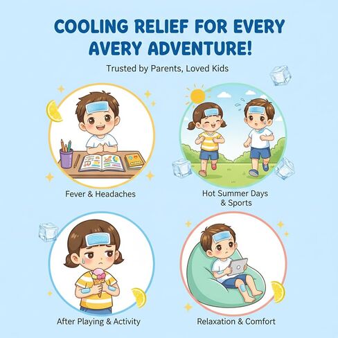 رقع تبريد، تبريد، وسادة تبريد للأطفال، تخفيف الصداع in Kuwait