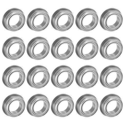 uxcell MF106ZZ Flanged Ball Bearing 6x10x3mm Double Shielded Chrome Steel Flange Bearings, 20pcs in Saudi Arabia