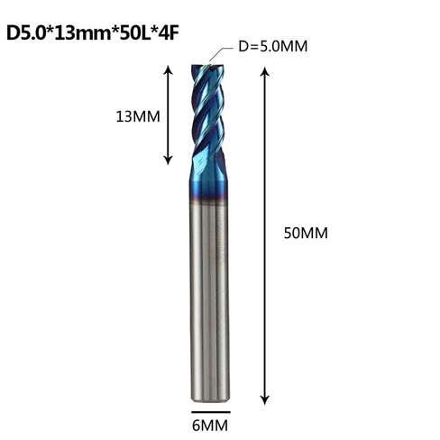 1pcs Tungsten Carbide 4 Flute Straight Shank Square End Mill CNC Milling Tools D1-D20 Mm for Aluminum Copper Carbon Steel Die Alloy in Saudi Arabia