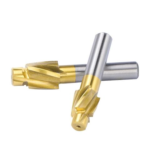 5pcs CNC Cutter Bit M3-M8 Counterbore End Mill TiN Coated 4 Flute Pilot Slotting Router HSS Milling Tool in Saudi Arabia
