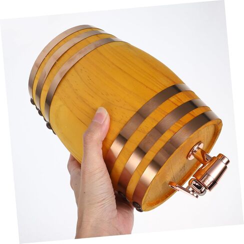 ULTECHNOVO Mini Wooden Wine Barrel Stand Resin Tap Oak Wood Decorative Aging Barrel for Red Wine Storage for Home Bar and Party Use in Saudi Arabia