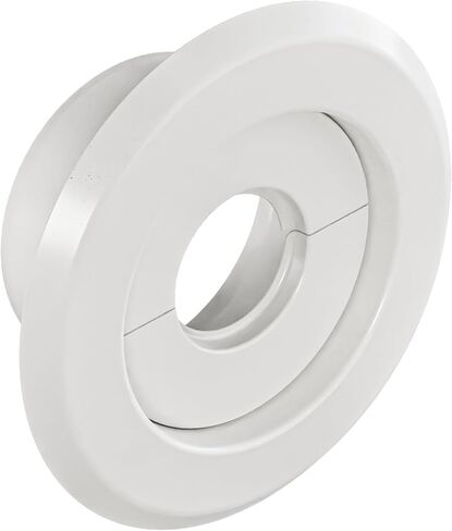 Retrofit Recessed Fire Sprinkler Escutcheon 1/2 in. IPS - Split 3 Piece in White - Depth Adjustment Range up to 1/2 in. for Fire Sprinkler Trim and Safety in Saudi Arabia