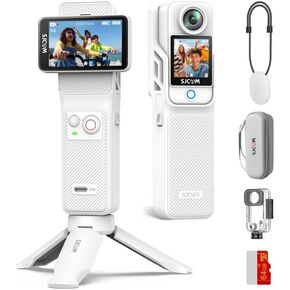 مجموعة تسجيل فيديو SJCAM C400، كاميرا محمولة بجيب 4K، استخدام طاقة 7 ساعات، كاميرا عمل تثبيت 6 محاور، شاشة لمس كبيرة 2.29 بوصة، كاميرا جسم مقاومة للماء 30 مترًا، كاميرا تسجيل فيديو لليوتيوب، أسود، هدايا in Kuwait