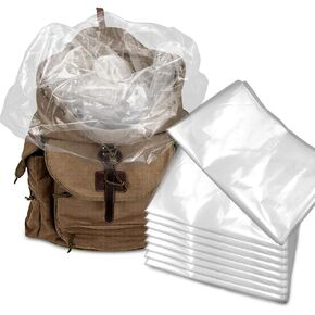 Thick Plastic Bags for Backpacking Bags 23.62x35.43 Inch 10 Pieces 5.5 Mil Pack Inner Liners Clear Multi Use in Kuwait