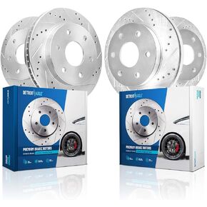 Detroit Axle - Front Brake Rotors for 2019-2025 Toyota Corolla 2020-2022 Prius Prime, Disc Brake Rotors Replacement : 11.14" inch Rotor in Saudi Arabia