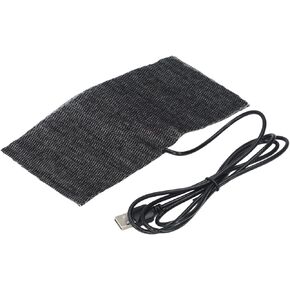 USB Heating Pad Heated Mat Electric Warming Mat Black USB Carbon Fiber Heating Mat 5V Pad Warm Blanket, Pouch 20 × 10 Cm in Kuwait