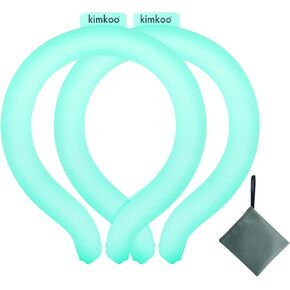 2PCS Neck Cooling Tube with Insulated Bag,Reusable Ice Ring Coolers Wearable Body Cooling Products, Neck Coolers for Hot Weather in Kuwait