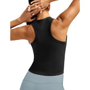 UBCUTE Women’s Tank Top with Built-in Bra, Racerback Workout Top for Large Bust, Casual Athletic Shirt for Yoga Activewear in Saudi Arabia