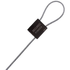 Cable Seals, 1/8" x 48", Black, 50/Case in Kuwait