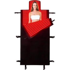 2026 Upgraded Dual Wavelength LED Beads 660nm&850nm Red Light Therapy Blanket Full Body, Used to Face and Body Pain Relief Skin Health Personal Care, 75" x 34'' (Black) in Saudi Arabia