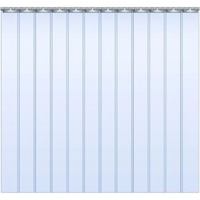 ستارة الباب الناعمة البلاستيكية الشفافة لتكييف الهواء | شرائط أبواب الفريزر البلاستيكية العازلة | ستارة باب PVC ناعمة وشفافة (عرض 135 × ارتفاع 220 سم / 53.15 × 86.61 بوصة) in Kuwait