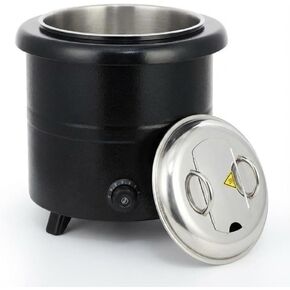 13.7-Quart Commercial Electric Soup Warmer – Stainless Steel Food Warmer with Adjustable Temp Control, Hinged Lid & Detachable Pot for Restaurants, Parties & Home in Kuwait