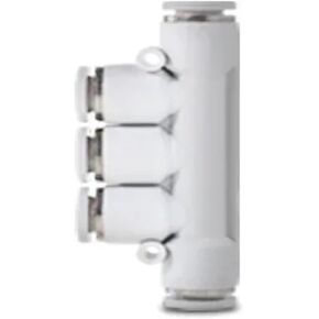 موصلات هوائية تركيبات خرطوم الهواء PU PY PE وصلة بيضاء تدفع إلى الأنابيب 4/6/8/10/12 مم موصل سريع الإصدار 1 قطعة (صمام SA، 6 مم) in Kuwait