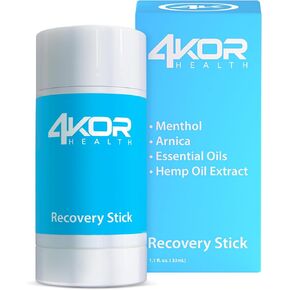 عصا بلسم القنب 4KOR - بلسم موضعي للبشرة مع إحساس بالتبريد والدفء | قابل للحمل وغير دهني | 1 أوقية in Kuwait