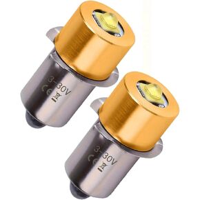 Deerma LED Maglight لمبة بديلة DC 3-30V لـ 3-16 C&D Cell 3W LED مشاعل، عمر أكثر إشراقًا وأطول من الأصلي (عبوة واحدة) in Kuwait