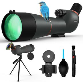 Spotting Scope 25-75×85 - Dual Focusing Spotter Scope, with Tripod & Phone Adapter, Ideal for Bird Watching & Wildlife Observing in Kuwait