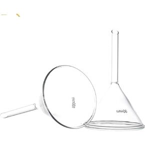 قمع زجاجي مثلث للمختبر - قمع زجاجي البورسليكات السميك لمعدات المختبرات (90 مم 2 قطعة) in Kuwait