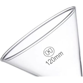 قمع زجاجي مثلث للمختبر - قمع زجاجي البورسليكات السميك لمعدات المختبرات (120 مم 1 قطعة) in Kuwait