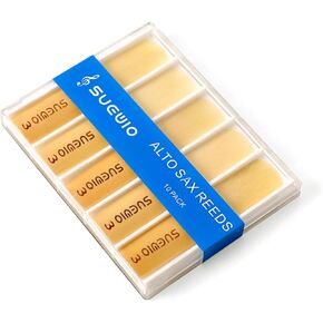 10 عبوات من قصب ألتو ساكسفون من SUEWIO، قوة 3.0، قصب ألتو ساكس التقليدية مع حقيبة محمولة، طرف قصب أرق وتصميم مقطوع غير محفوظ، مثالية للاعبي الساكسفون ذوي الخبرة in Kuwait