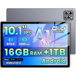 Tablet Android 14 Tablets,10 Inch Tablet, 10GB+64GB, 1TB Expand, IPS Screen, WiFi6, BT5.4, Dual Camera, 6000mAh. in Saudi Arabia